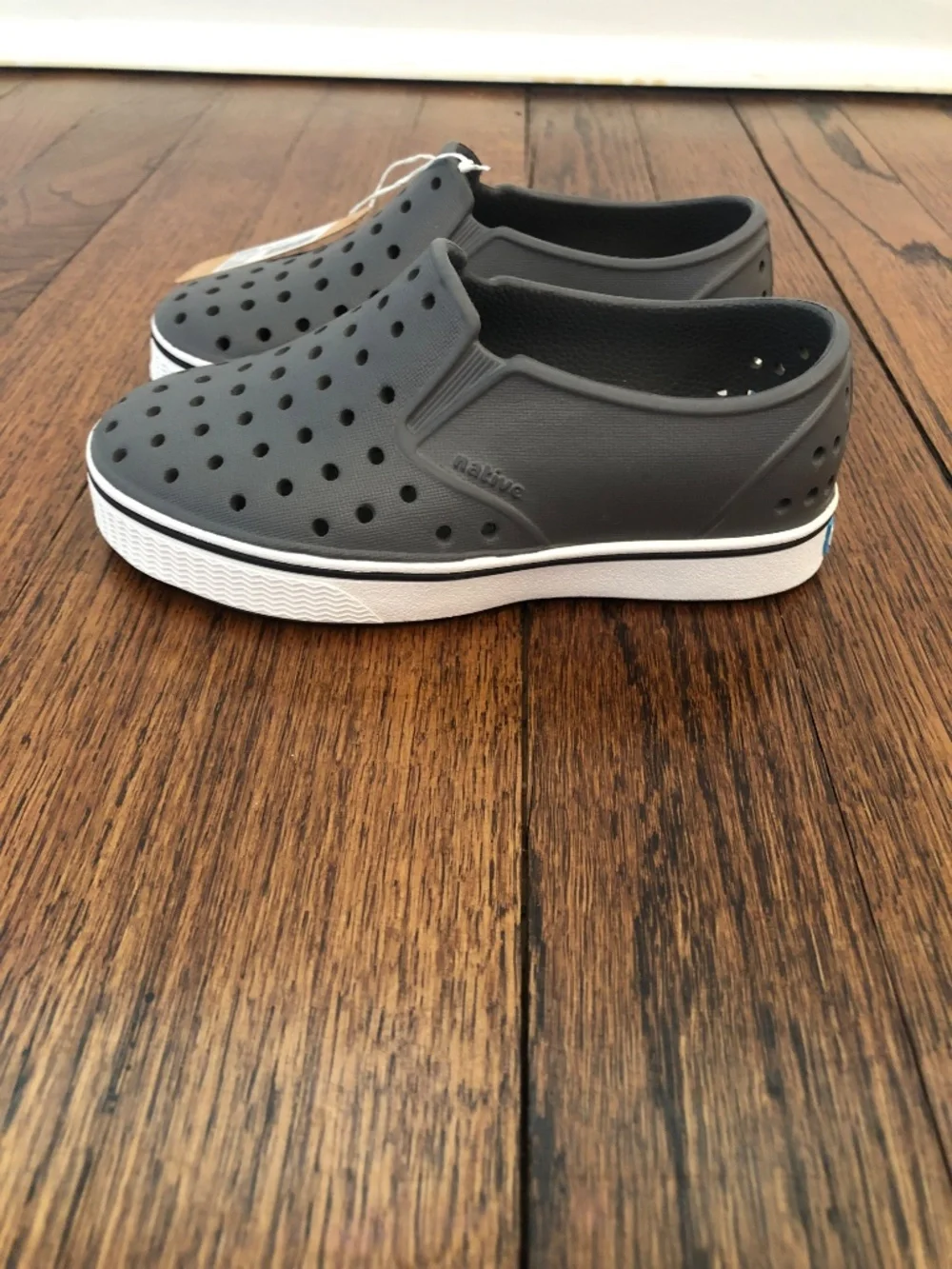 NWT Native Miles Toddler Shoes, Dublin Grey/Shell White, Size C10